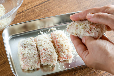 サーモンの香草パン粉フライの作り方 手順4